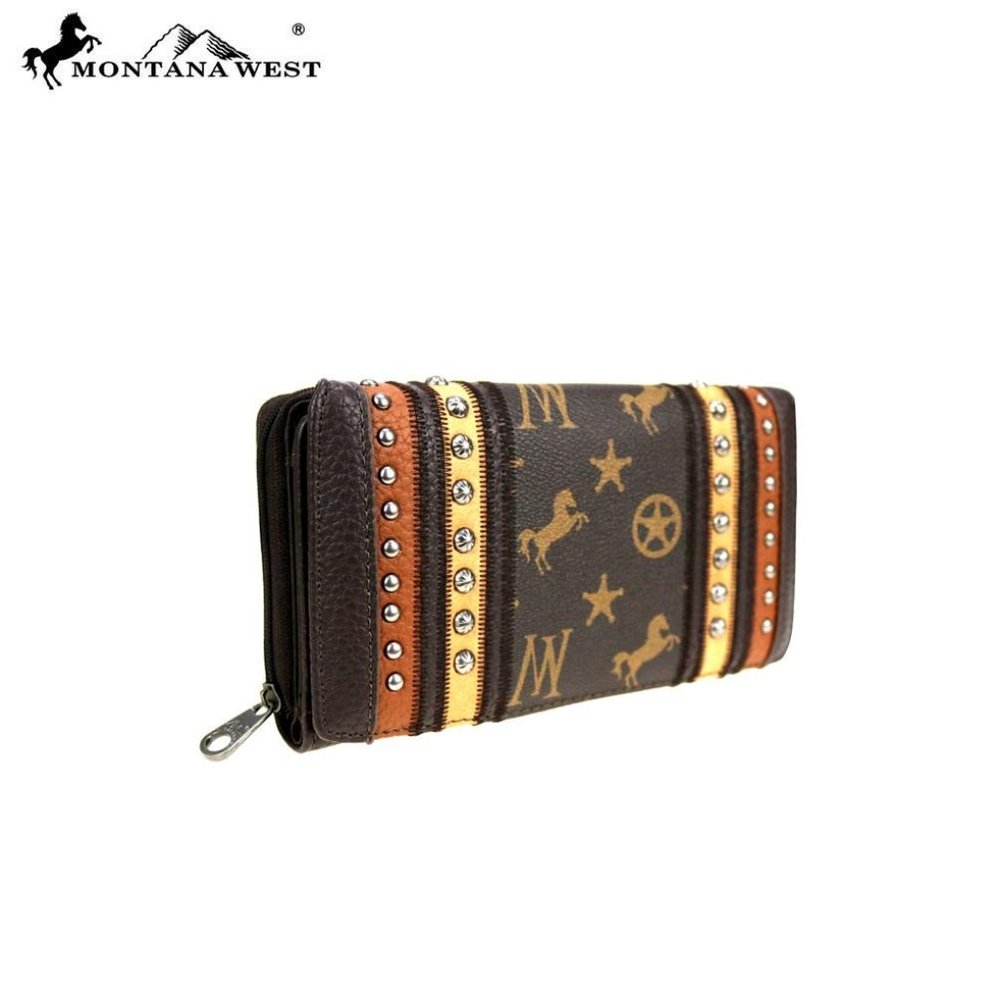 Montana West Clutch Wallet Signature Monogram